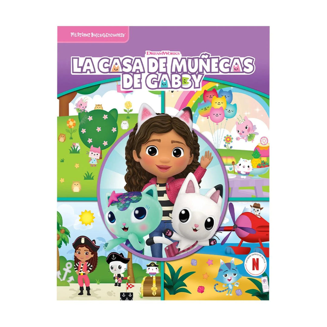Libro Busca y Encuentra La Casa de Muñecas de Gabby Para Niños