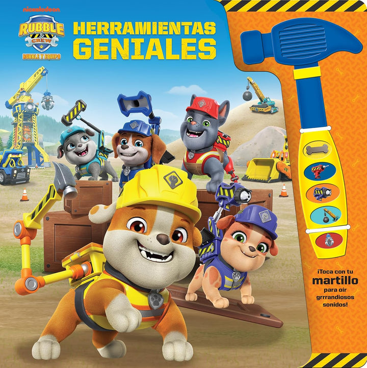 Libro Interactivo Sonidos Patrulla Canina con Martillo Para Niños