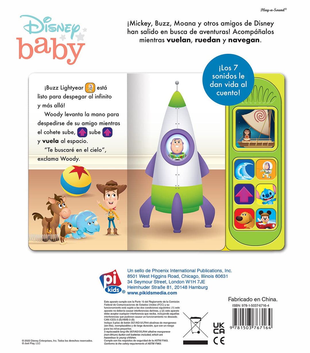 Libro Educativo Amigos De Viaje Disney Baby para Niños