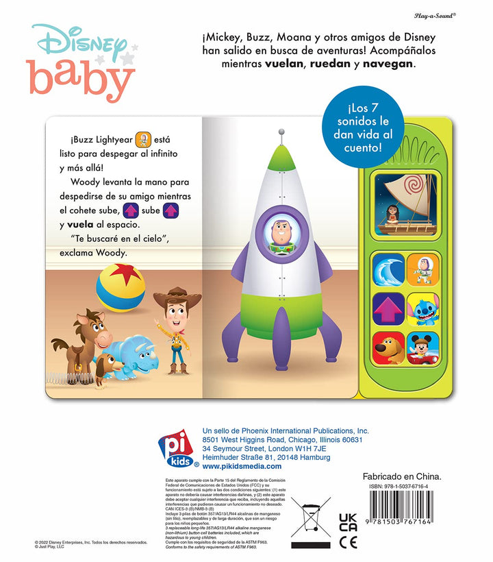 Libro Educativo Amigos De Viaje Disney Baby para Niños