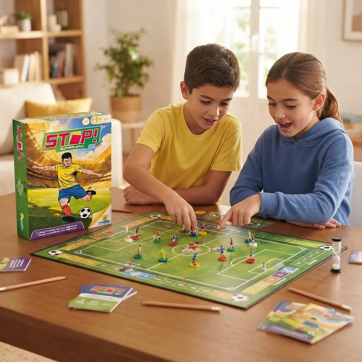 Juego de Mesa de Destreza Stop Futbolero Para Niños