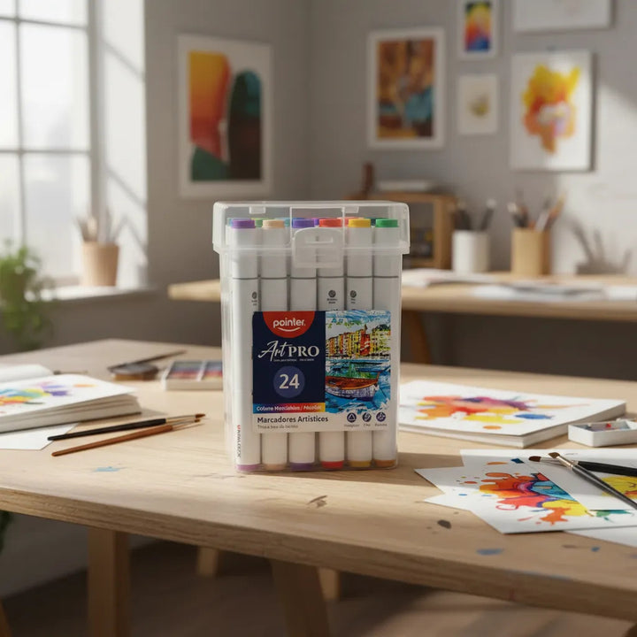 Set Marcadores Mezclables 24 Unidades Para Niños