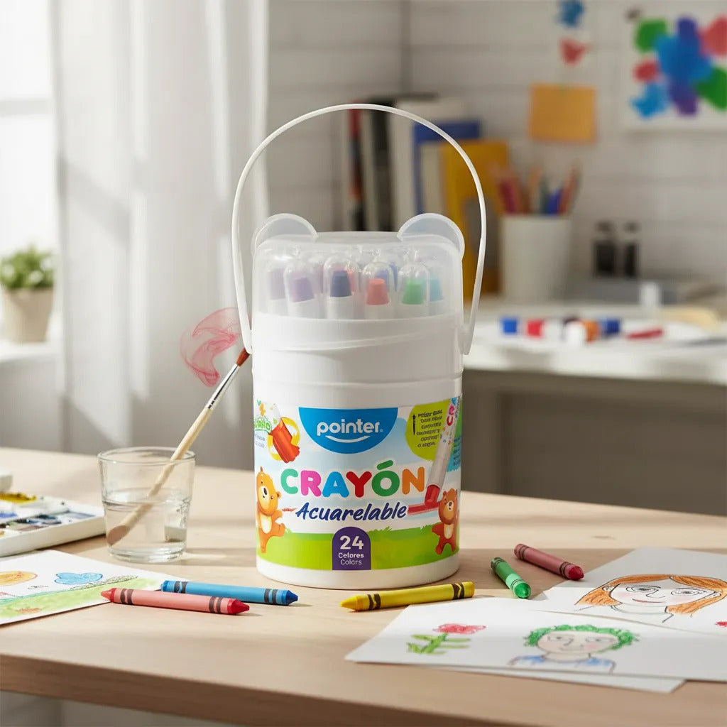 Crayones de Acuarela 36 Unidades Para Niños