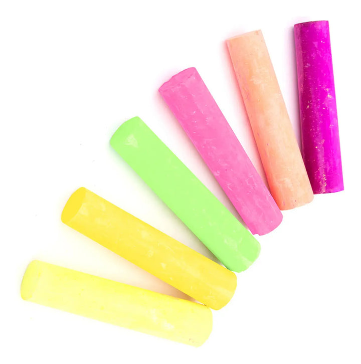 Tizas Jumbo Neón Pointer x6 Colores Para Niños