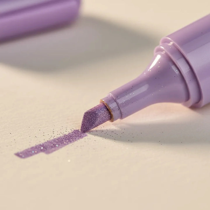 Resaltadores con Escarcha 6 Tonos Pastel Para Niños