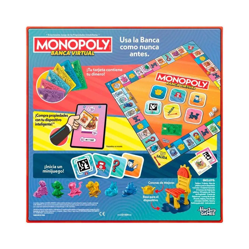 Juego de Mesa  Monopoly Banco Virtual Para Niños