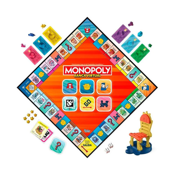 Juego de Mesa  Monopoly Banco Virtual Para Niños