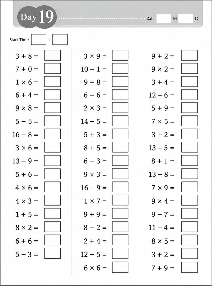 Libro Educativo Kumon Ejercicios Matemática y Memoria Para Niños