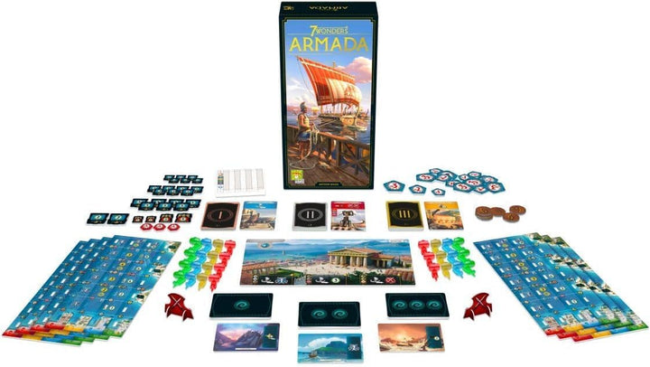 Juego de Mesa Estrategia 7 Wonders Armada Nueva Edición Adultos
