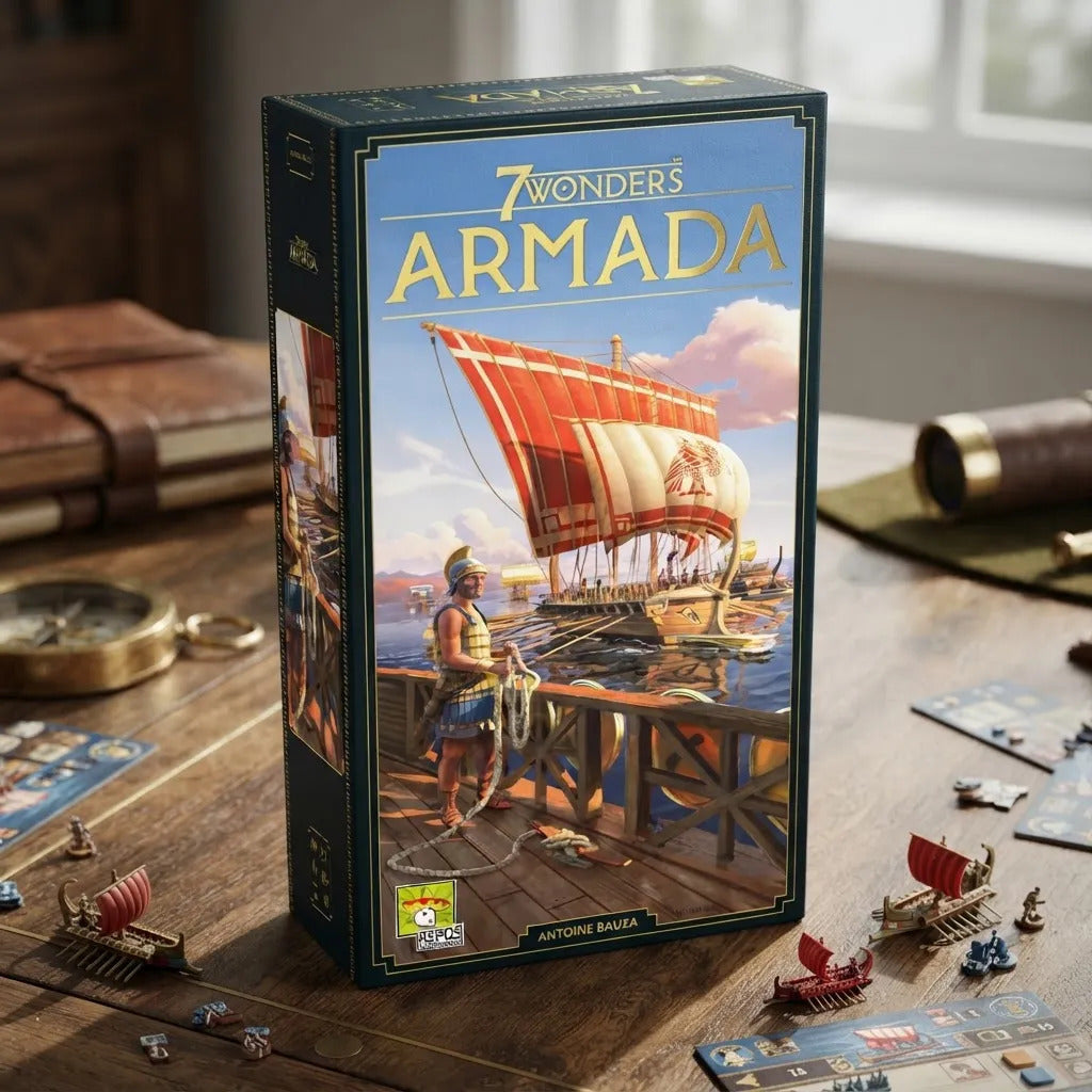 Juego de Mesa Estrategia 7 Wonders Armada Nueva Edición Adultos