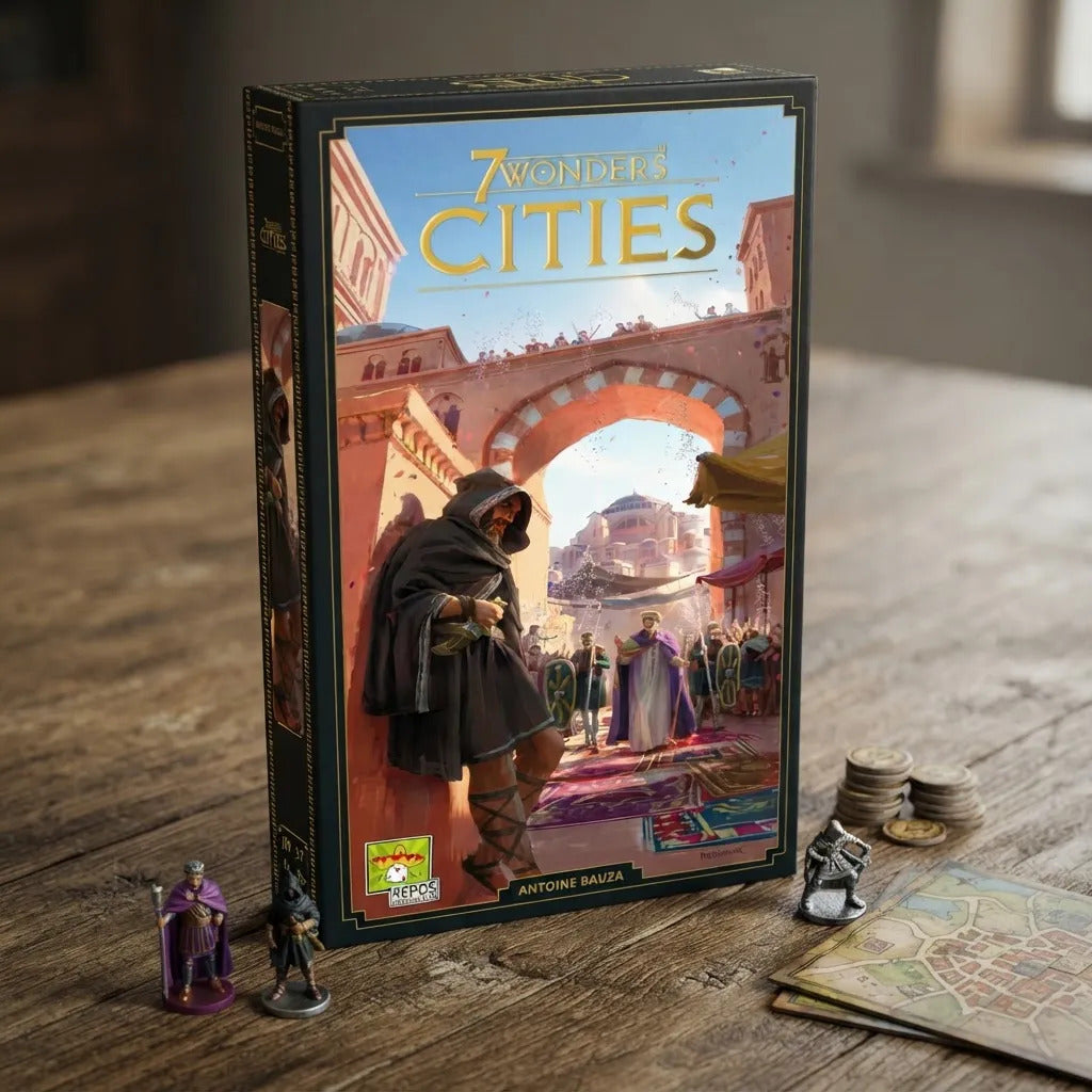 Juego de Mesa Estrategia 7 Wonders Cities Nueva Edición Adultos
