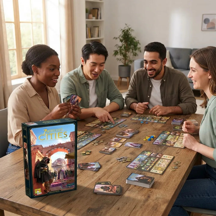Juego de Mesa Estrategia 7 Wonders Cities Nueva Edición Adultos