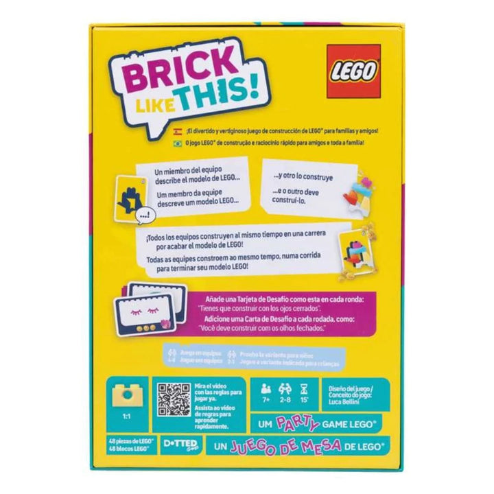 Juego de Mesa Cooperativo LEGO Brick Like This Para Niños