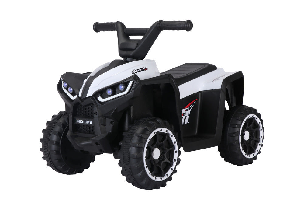 Cuatrimoto eléctrica Carro Montable Niños Blanco Control Remoto