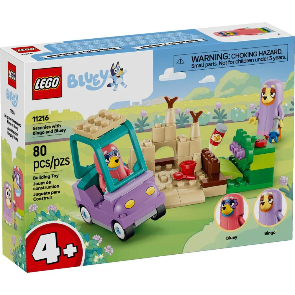 Juego De Construcción Las Abuelitas Con Bingo Y Bluey Lego