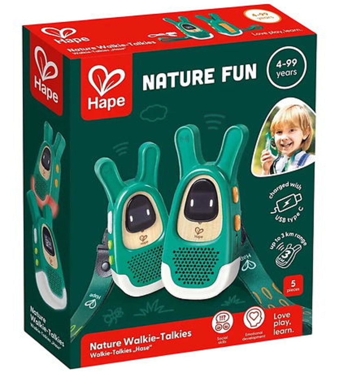 Juguete Walkie Talkies Hape Aventuras En El Campo Para Niños