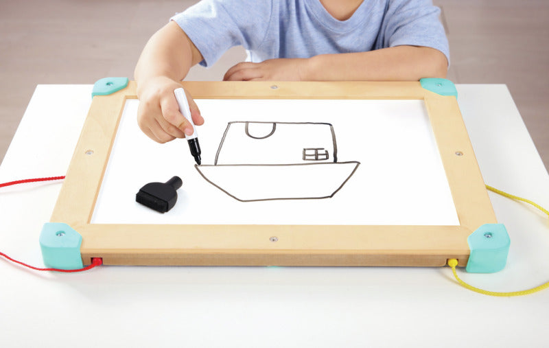 Juego Laberinto y Pizarra Magnético 2-in-1 Espacial Para Niños