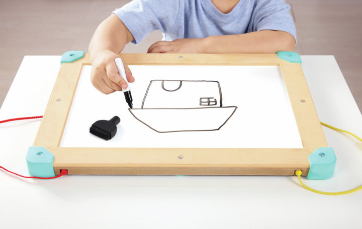 Juego Laberinto y Pizarra Magnético 2-in-1 Espacial Para Niños