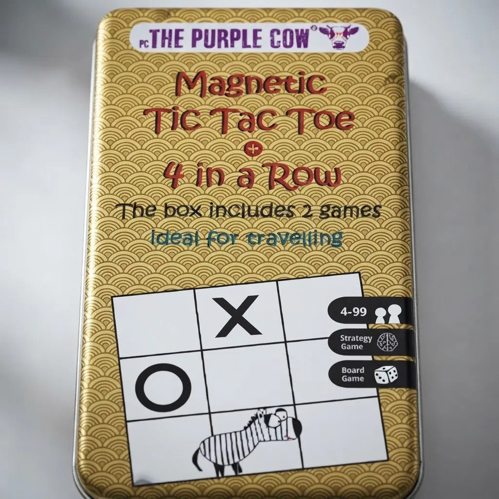 Juego Magnético de Viaje Tic Tac Toe y 4 en Línea Para Niños
