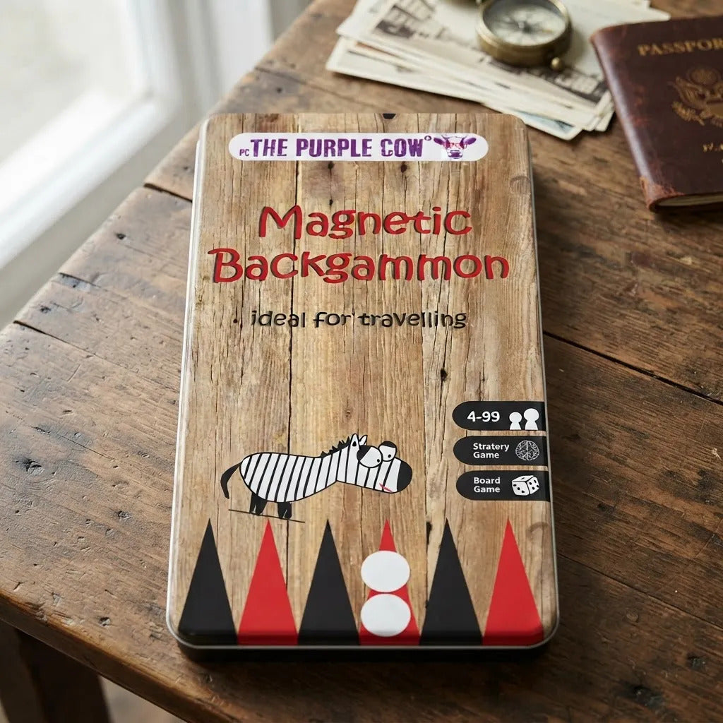 Juego de Mesa Magnético Backgammon Para Niños