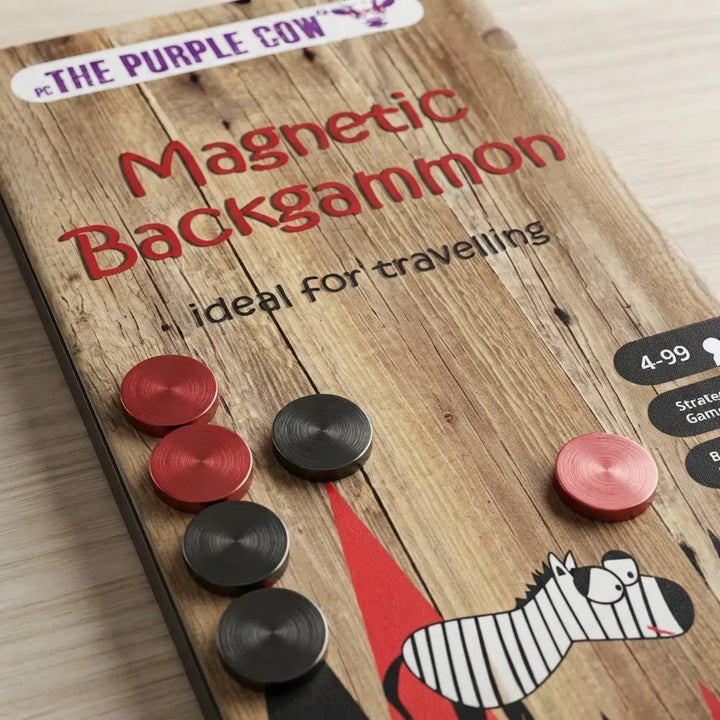 Juego de Mesa Magnético Backgammon Para Niños
