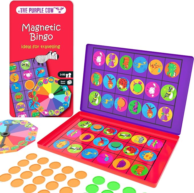 Juego Magnético Educativo Bingo Animal Viaje Para Niños