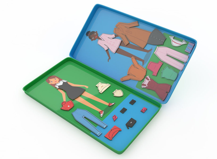 Juego Magnético Viste las Muñecas Viaje Para Niños