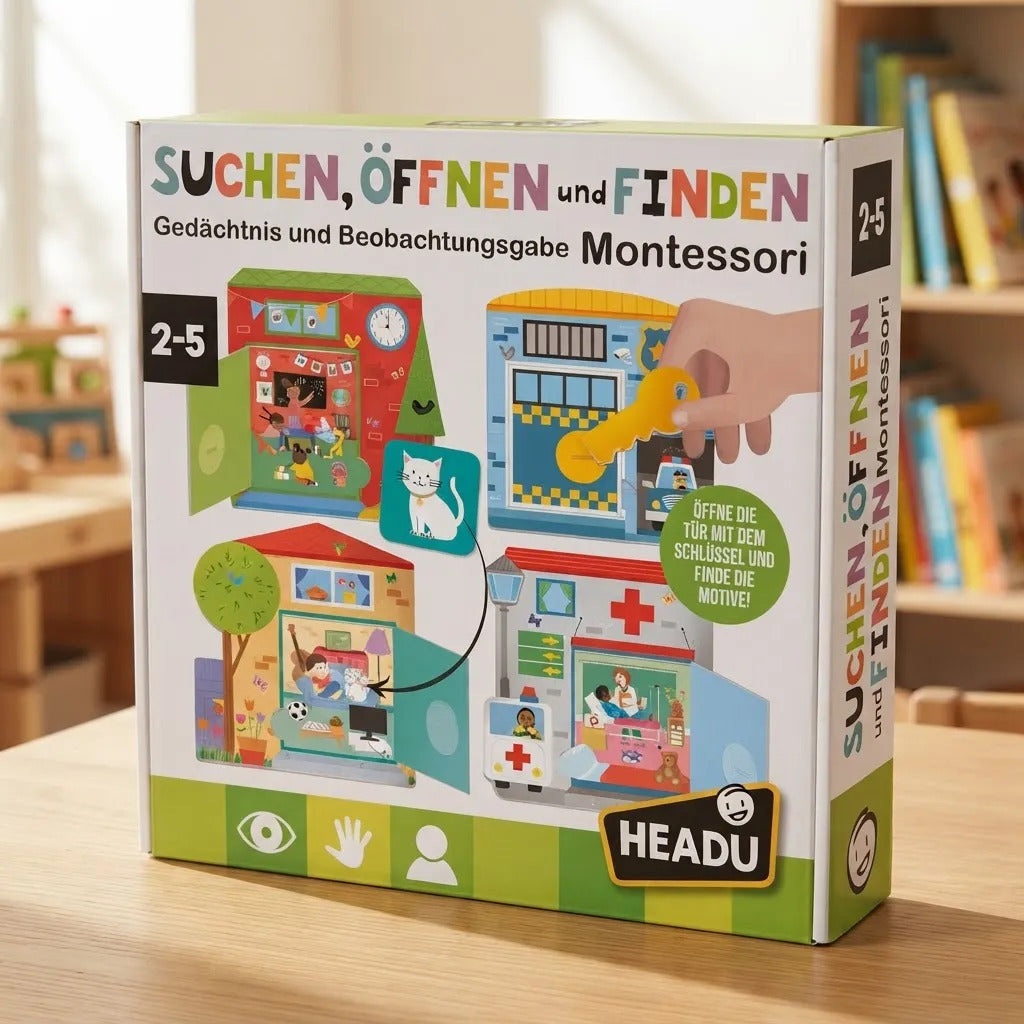 Juego Educativo de Memoria Montessori Para Niños