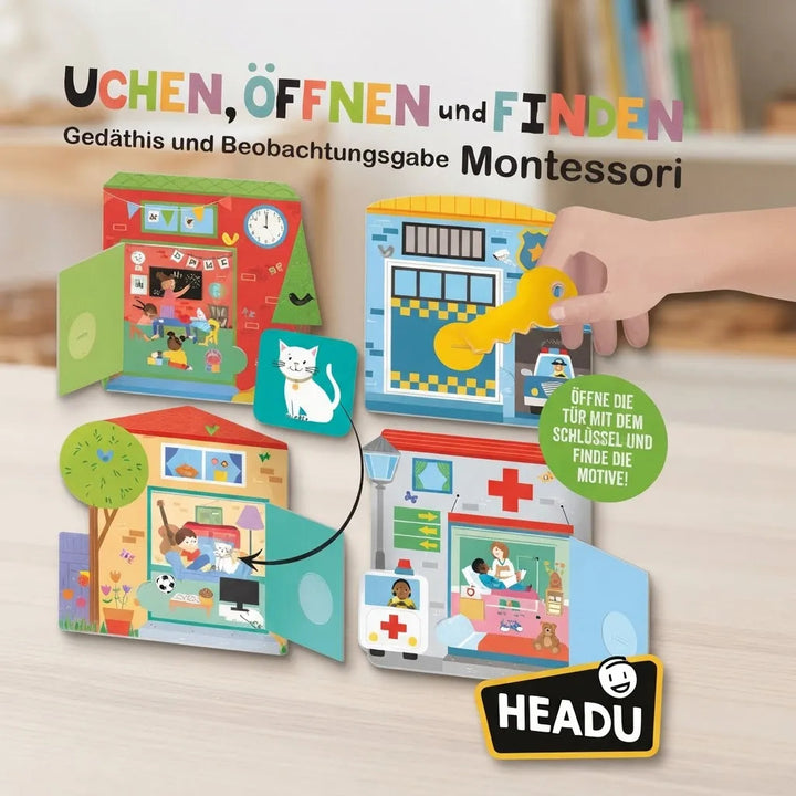 Juego Educativo de Memoria Montessori Para Niños