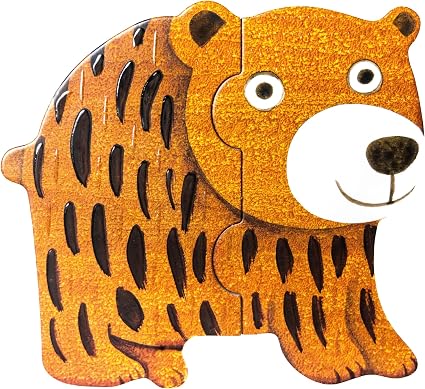 Juego Didáctico Primeros Puzzles de Animales Táctiles Para Niños
