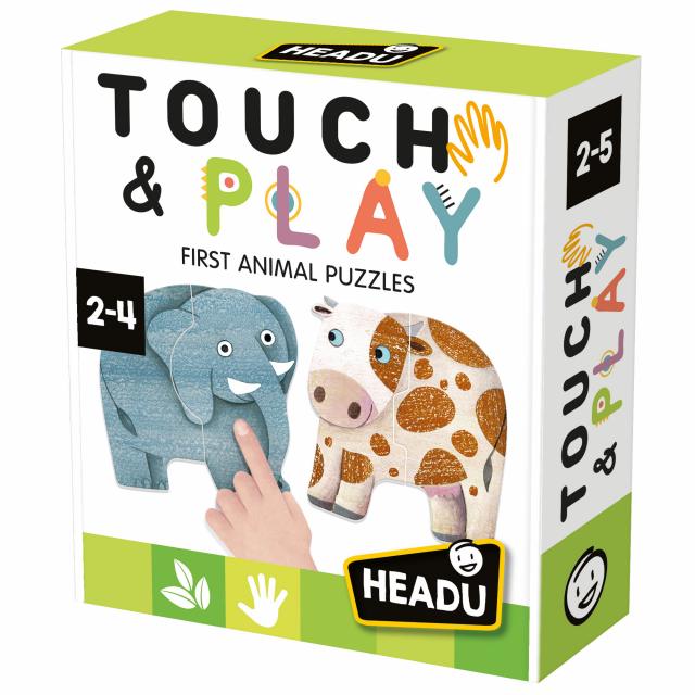 Juego Didáctico Primeros Puzzles de Animales Táctiles Para Niños