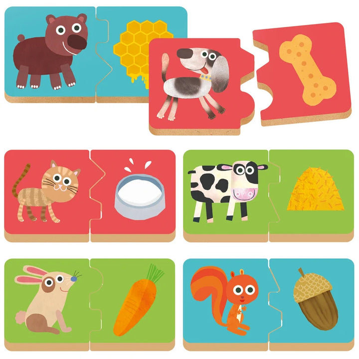 Juego Educativo Lógico 12 Piezas Madera Para Niños