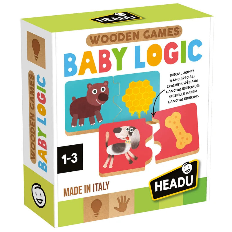 Juego Educativo Lógico 12 Piezas Madera Para Niños