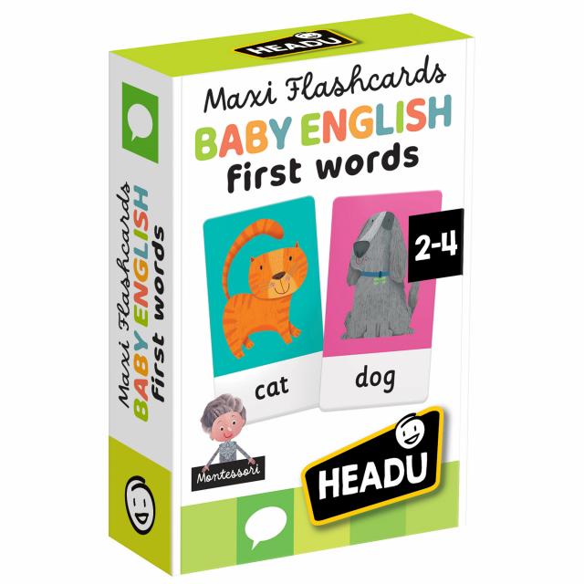 Juego Didáctico Flashcards Montessori Baby English Para Niños