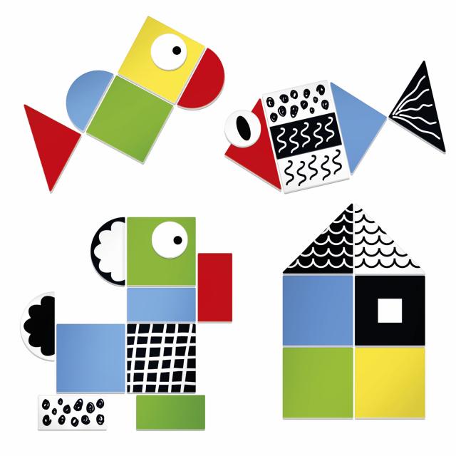 Juego Didáctico 28 Figuras Para Crear Para Niños