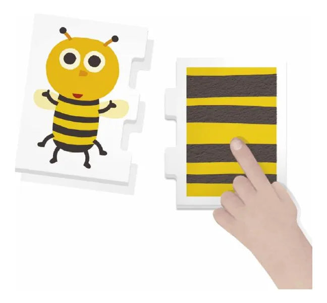Juego Didáctico Montessori Doble Cara Táctiles Animales Para Niños