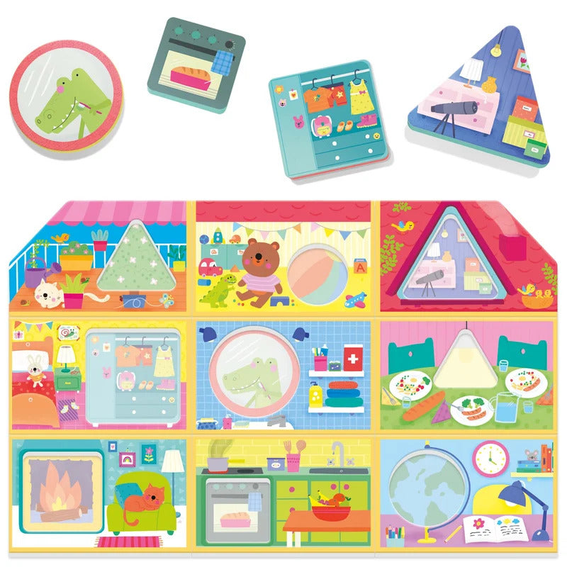 Juego Educativo Montessori Formas de Madera Para Niños