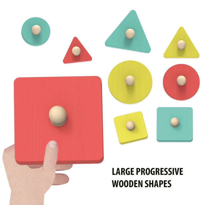 Juego Educativo Montessori Formas de Madera Para Niños