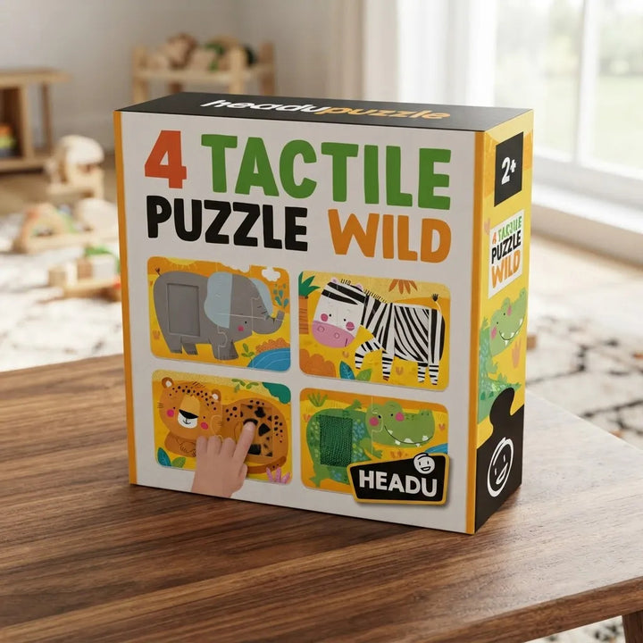 Juego Didáctico Rompecabezas Sensorial con Texturas para Niños