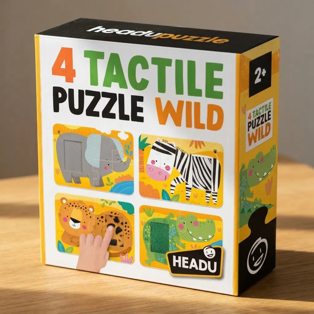 Juego Didáctico Rompecabezas Sensorial con Texturas para Niños