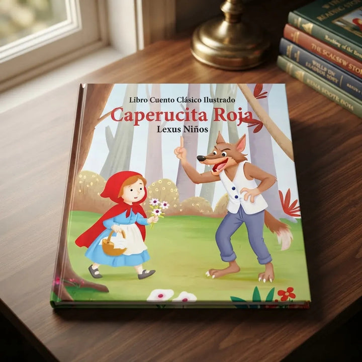 Libro Cuento Clásico Ilustrado Caperucita Roja Lexus Para Niños