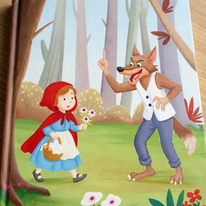 Libro Cuento Clásico Ilustrado Caperucita Roja Lexus Para Niños