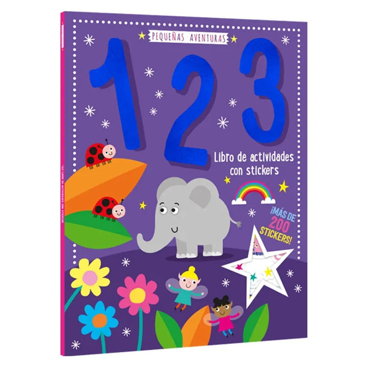 Libro De Actividades 1 2 3 con Stickers Lexus Para Niños