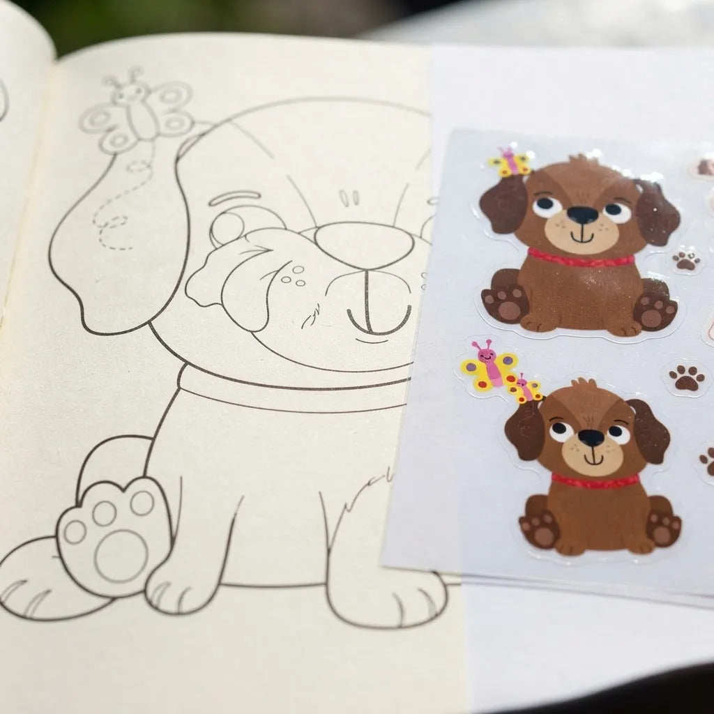 Libro para Colorear Panda 64 Páginas con Stickers Lexus Para Niños