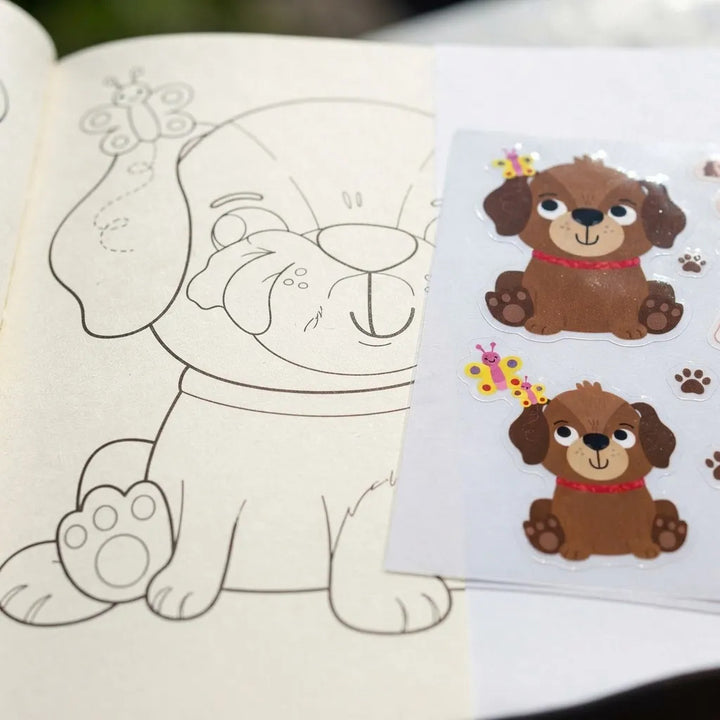 Libro para Colorear Panda 64 Páginas con Stickers Lexus Para Niños