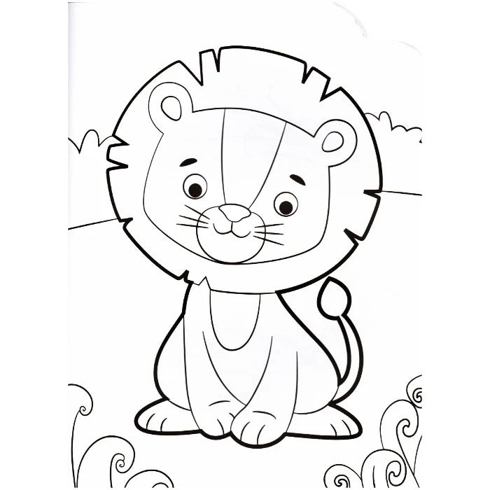 Libro para Colorear Panda 64 Páginas con Stickers Lexus Para Niños