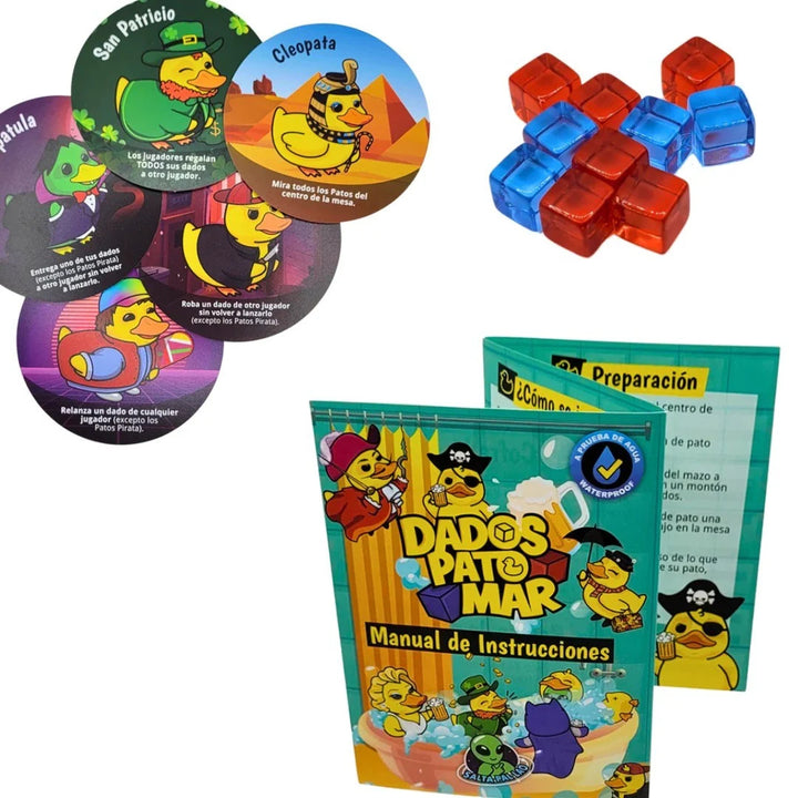 Juego de Mesa Dados Pato Mar Estrategia Para Niños Adultos