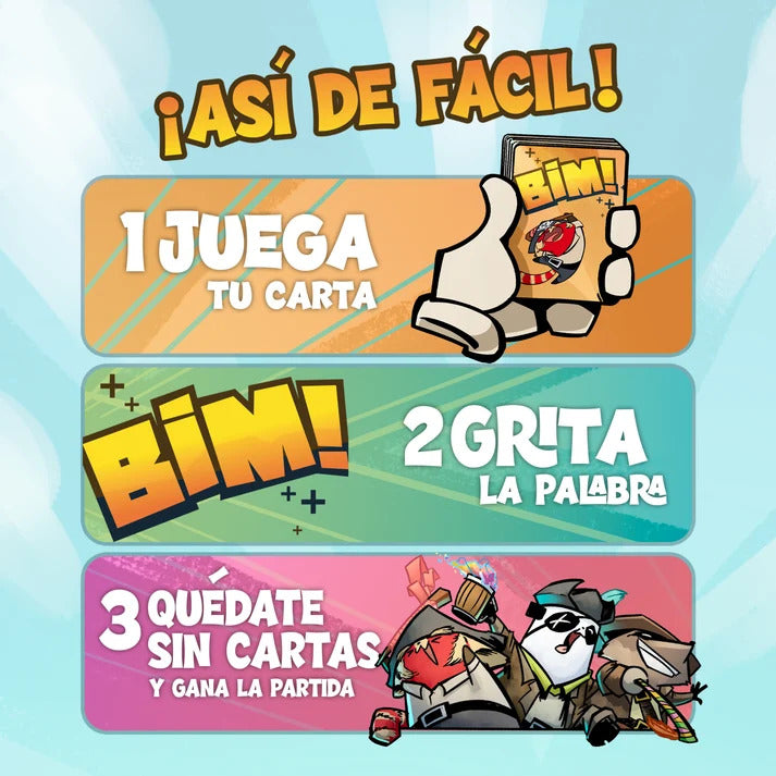 Juego de Mesa Bim Bam Bum Estrategia Para Niños Adultos