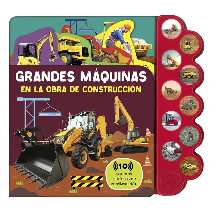 Libro de Sonidos Grandes Máquinas en la Obra Lexus Para Niños