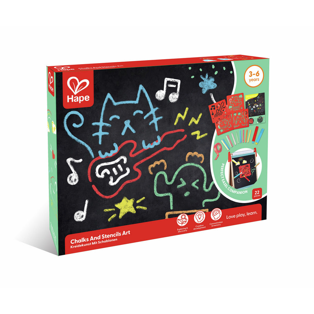 Juego de Tizas y Plantillas para Motricidad Fina Hape Para Niños